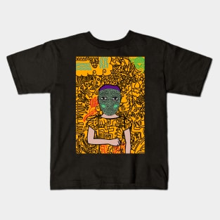 Captivating Charm: A Timeless Portrait Kids T-Shirt